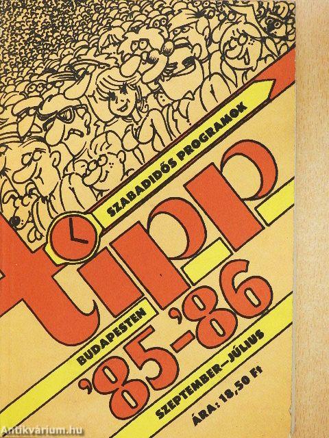 Tipp '85-'86 szeptember-július