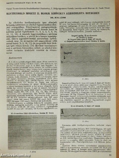 Medicus Universalis 1986. 1-6. szám/Supplementum