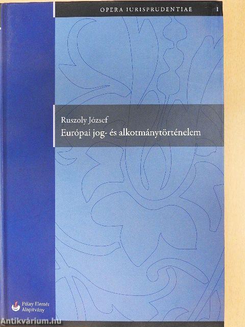 Európai jog- és alkotmánytörténelem