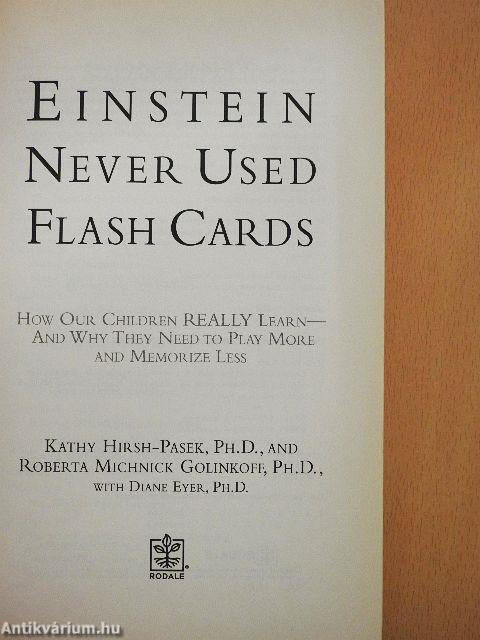 Einstein Never Used Flash Cards