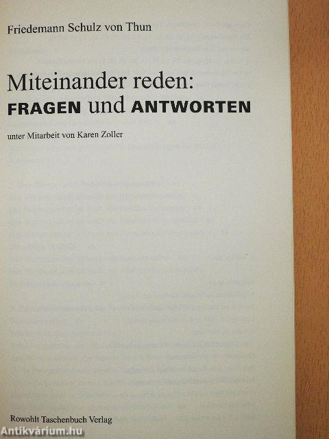 Miteinander reden: Fragen und Antworten