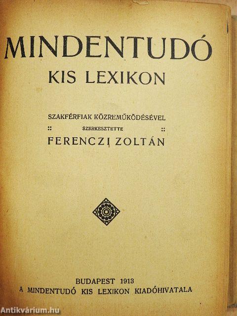 Mindentudó kis lexikon