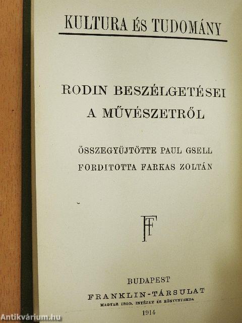 Rodin beszélgetései a művészetről