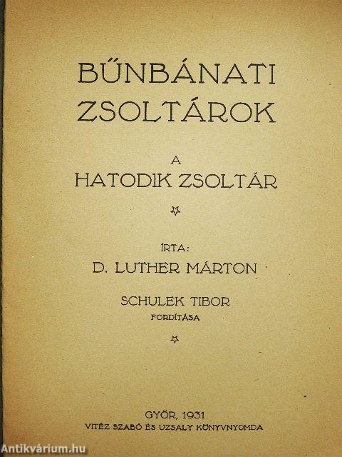 Bűnbánati zsoltárok