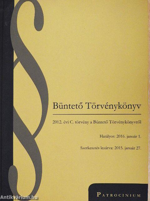 Büntető Törvénykönyv