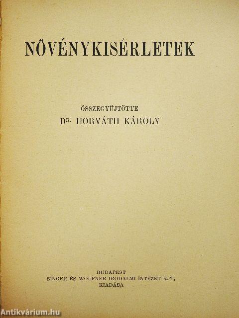 Növénykisérletek