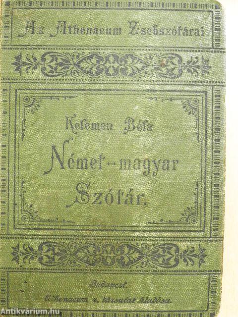 Magyar és német zsebszótár I.