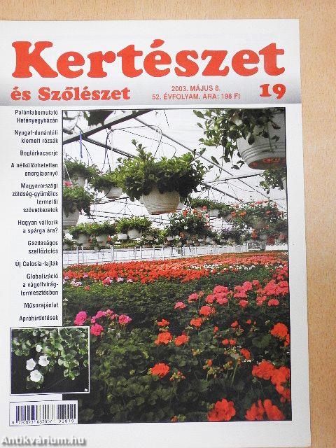 Kertészet és Szőlészet 2003. május 8.