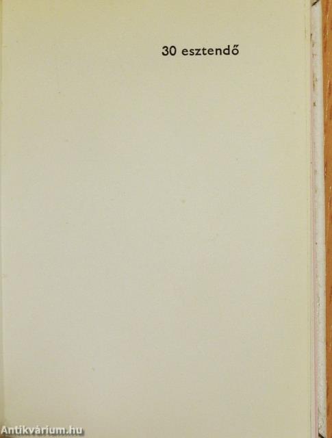 30 esztendő (minikönyv)
