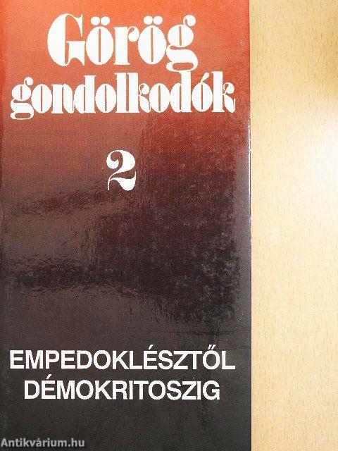 Görög gondolkodók 2.