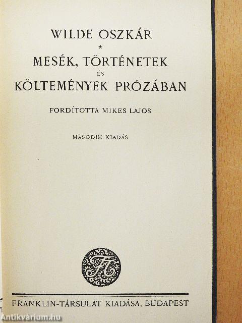 Mesék, történetek és költemények prózában