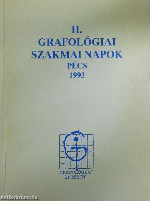 II. grafológiai szakmai napok