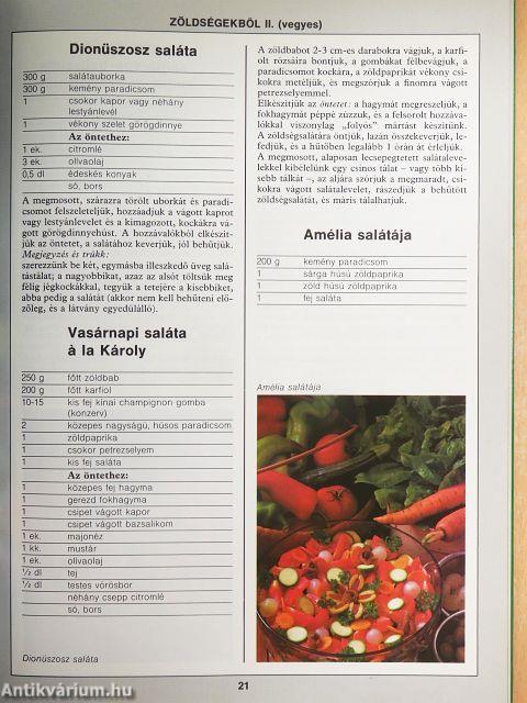 99 saláta 33 színes ételfotóval