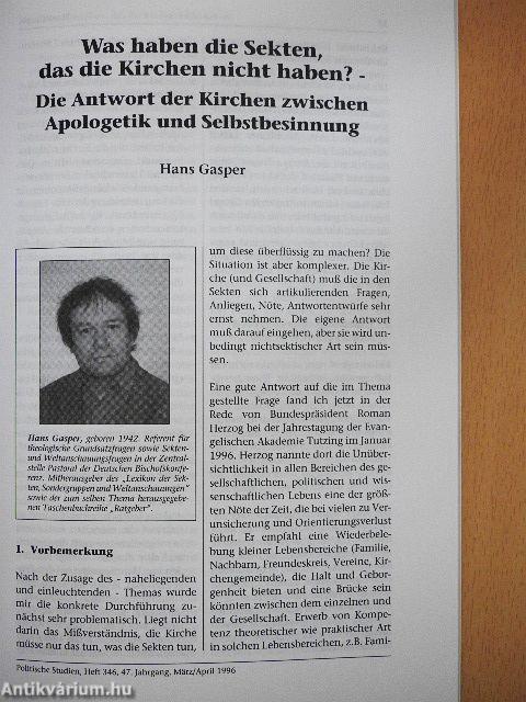 Politische Studien März/April 1996