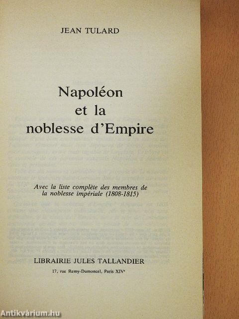 Napoléon et la noblesse d'Empire