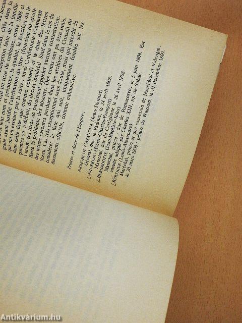 Napoléon et la noblesse d'Empire