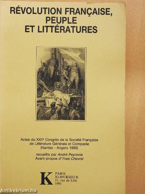 Révolution Francaise, Peuple et Littératures