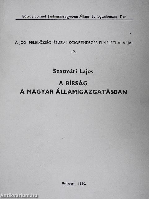 A bírság a magyar államigazgatásban