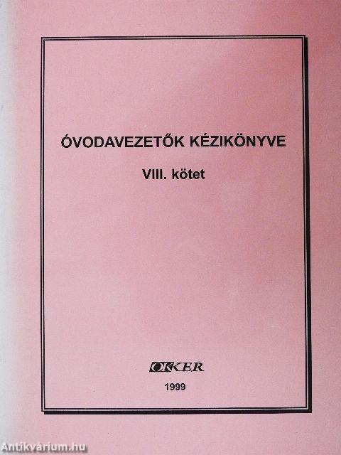 Óvodavezetők kézikönyve VIII.