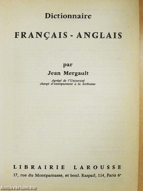 Dictionnaire francias-anglais/English-French dictionary