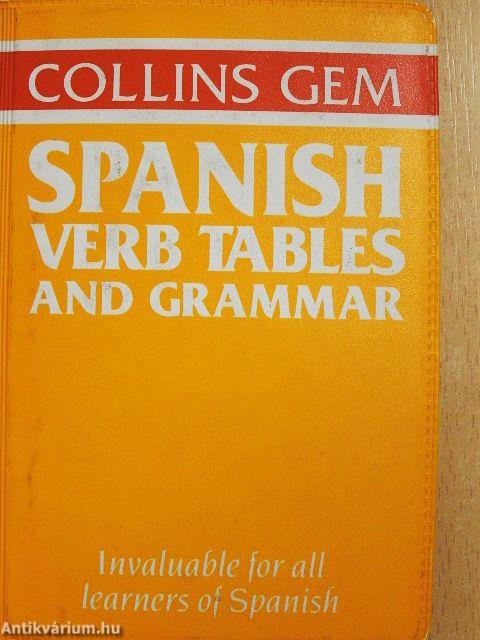 Spanish Verb Tables and Grammar