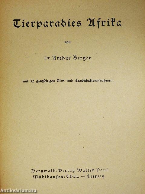 Tierparadies Afrika (gótbetűs)
