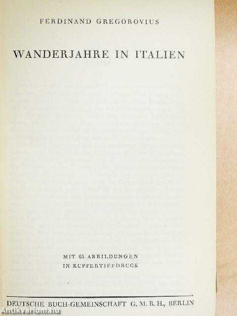 Wanderjahre in Italien