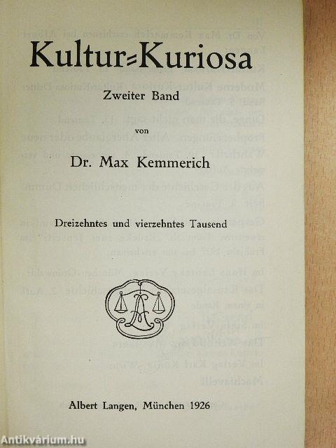 Kultur-Kuriosa I-II.