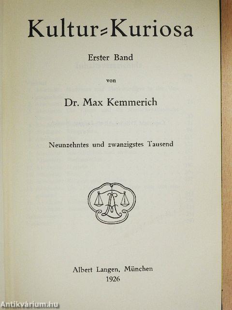 Kultur-Kuriosa I-II.