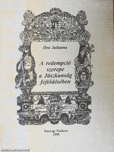 A redempció szerepe a Jászkunság fejlődésében