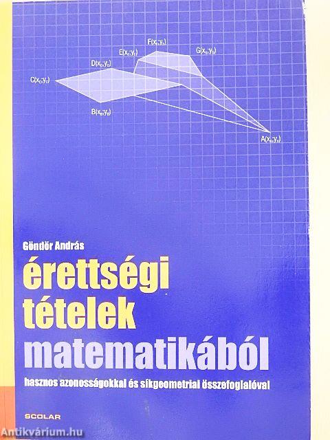 Érettségi tételek matematikából