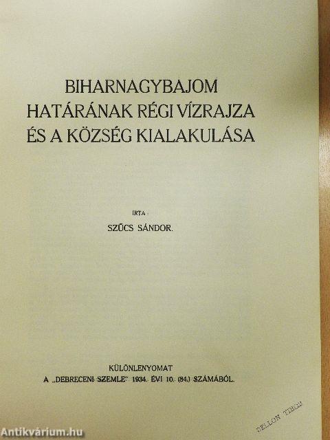 Biharnagybajom határának régi vízrajza és a község kialakulása