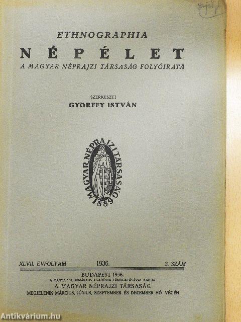 Ethnographia - Népélet 1936/3.