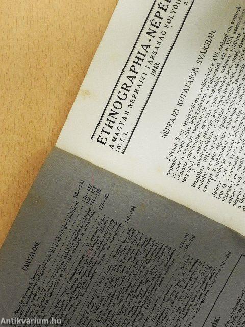 Ethnographia - Népélet 1943/2.