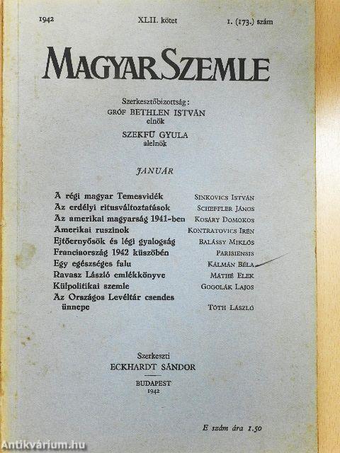 Magyar Szemle 1942. január