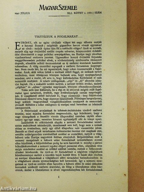 Magyar Szemle 1941. július