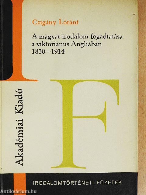 A magyar irodalom fogadtatása a viktoriánus Angliában