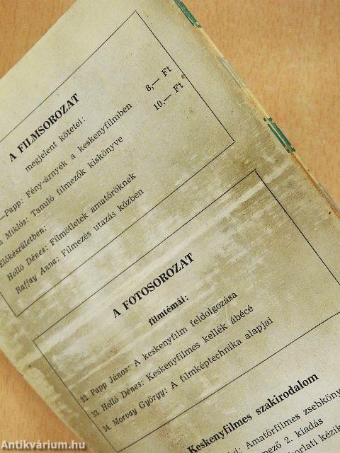 Tanuló filmezők kiskönyve