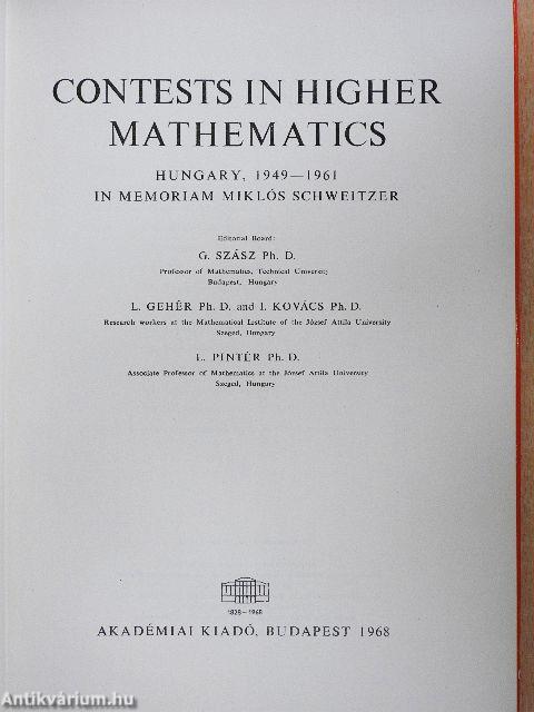 Contests in Higher Mathematics