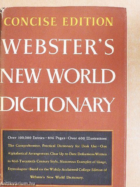 Webster's New World Dictionary