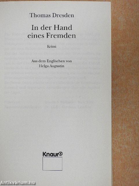 In der Hand eines Fremden