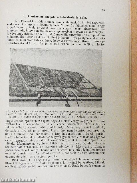 A Debreceni Déri Múzeum évkönyve 1943-1947