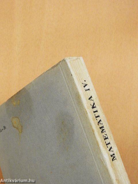 Matematika IV.