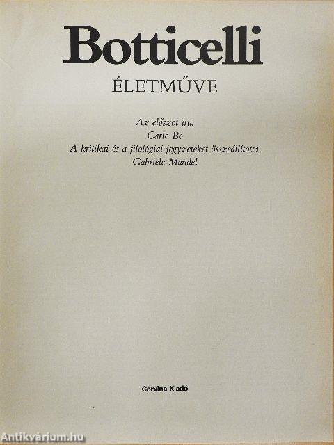 Botticelli festői életműve