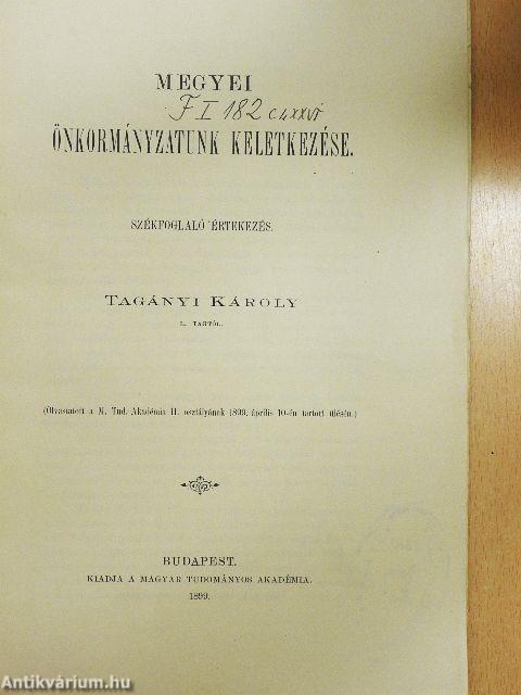 Megyei önkormányzatunk keletkezése