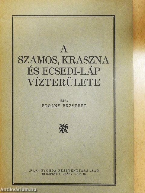 A Szamos, Kraszna és Ecsedi-láp vízterülete