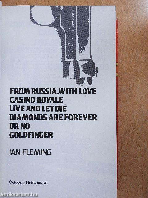 From Russia, With Love/Casino Royale/Live and Let Die/Diamonds are Forever/Dr No/Goldfinger