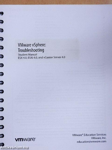 VMware vSphere: Troubleshooting