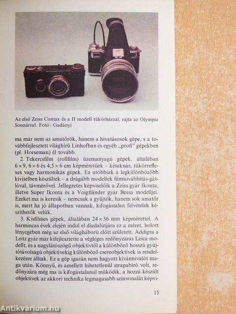 Fényképezőgép ma és holnap