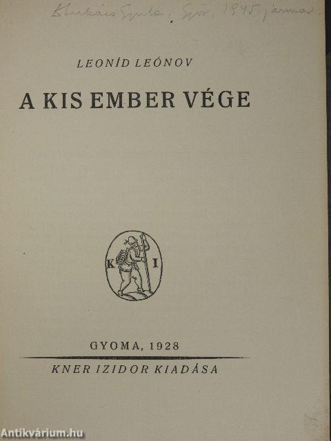 A kis ember vége